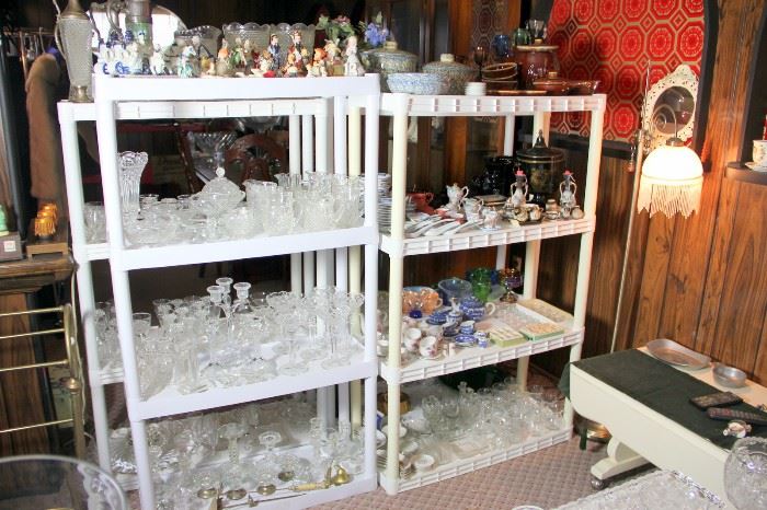 Lots of Pattern Glass - American Fostoria, Candlewick & Many Others