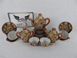 Satsuma Lithophane Tea set