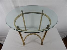 Glass top table