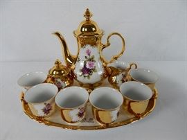 23k gold teaset
