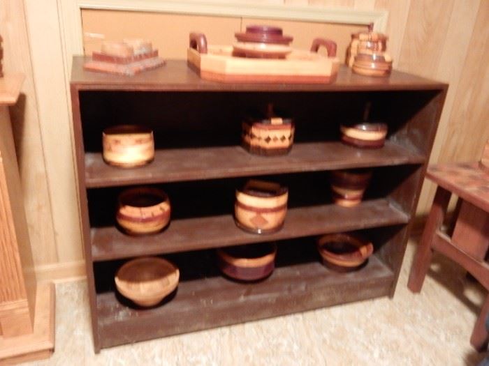 TURNED WOODEN BOWLS