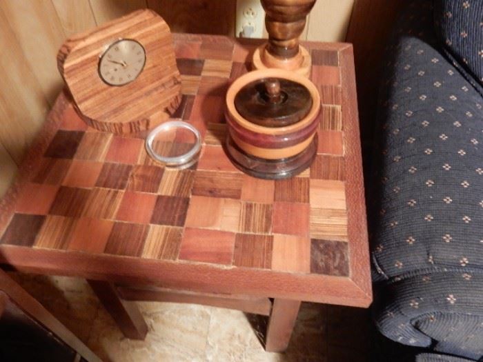 CHESS BOARD END TABLE