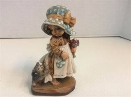 A 2nd Anri Real Wood Carving Figurine