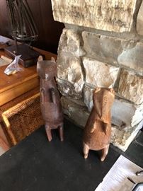 New Guinea Carvings - woven baskets