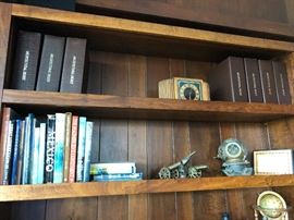 Books, clocks, nautical