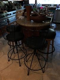 3 sets of 2 stools each- Vintage Damsk - about 50 pieces of teak