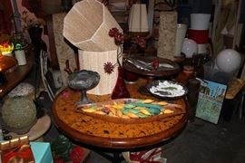 1960 CORK VARNISHED TABLE