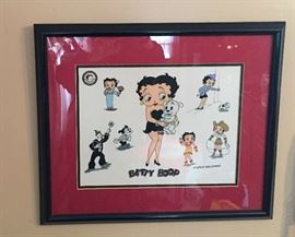 Myron Waldman (1903-2006) Original Betty Boop drawing. Born Brooklyn, NY