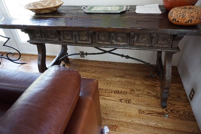 SPANISH REPRODUCTION CONSOLE TABLE