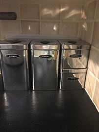 Chrome canistar set