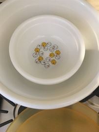 Popcorn bowls and container