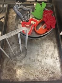 Cookie cutters, do-nut cutters - assorted