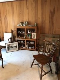 Vintage furniture throughout