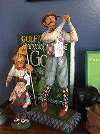Fun golf figurines