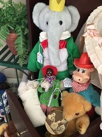 Babar the Elephant, Quick Draw McGraw, and other vintage toys