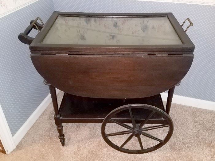 Vintage wagon beverage cart/table