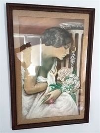 Original pastel framed art