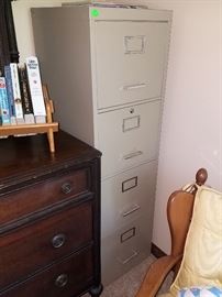 Four drawer file cabinet
