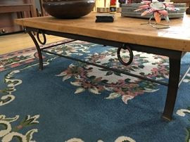 detail on coffee table legs