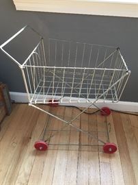 Vintage childs shopping cart