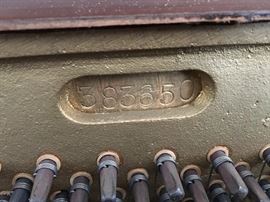 Winter Piano serial # (1963)