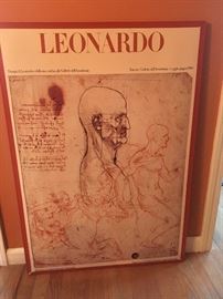 Leonardo DaVinci Poster framed