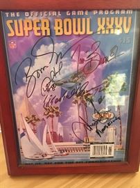 (2) Super Bowl XXXV signed