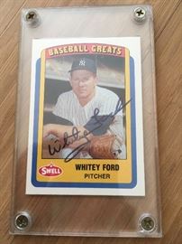 Whitey Ford Baseball Card