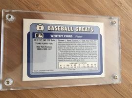 Whitey Ford Baseball Card