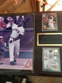 Barry Bonds - Authenticated plaque