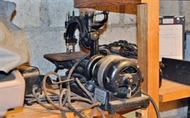 Here's a sewing machine. Industrial