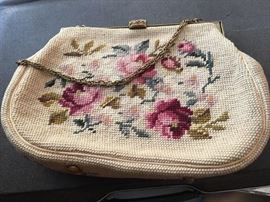 Vintage needlepoint handbag