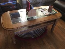 Oak coffee table