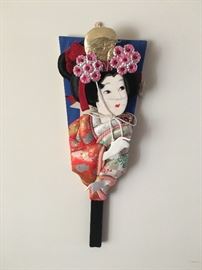 Geisha Paddle Wood Japanese Vintage wrap