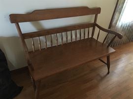 Wooden bench