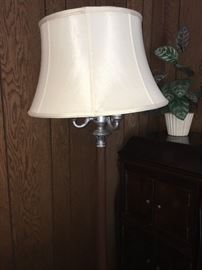 Granite based floor lamp