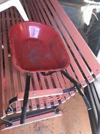 vintage small wheel barrow