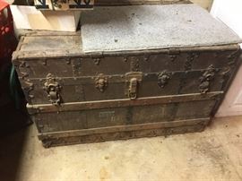 Vintage steamer trunk