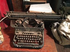 Antique typewriter with wide carriage
