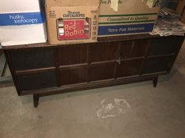 Vintage console stereo (cabinet only).  No insides