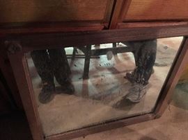 Antique plate glass mirror