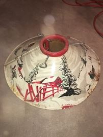Vintage Poloron Coloramic  metal tree stand