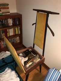 vintage valet with storage seat
