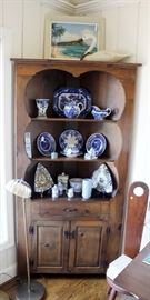 Farm House Charm Corner Cabinet