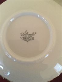Silhouette Fine China by Syracuse China  https://www.ctbids.com/#!/description/share/7376