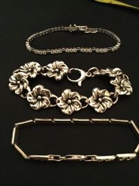 Three Sterling Bracelets  https://www.ctbids.com/#!/description/share/9004