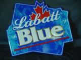LABATT BLUE TIN BEER ADVERTISING SIGN