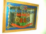 HACKER PSCHOOR MUNICH BEER MIRROR ADVERTISING SIGN