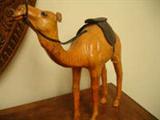 LEATHER CAMEL WITH SADDLE