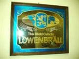 LOWENBRAU MIRROR ADVERTISING SIGN